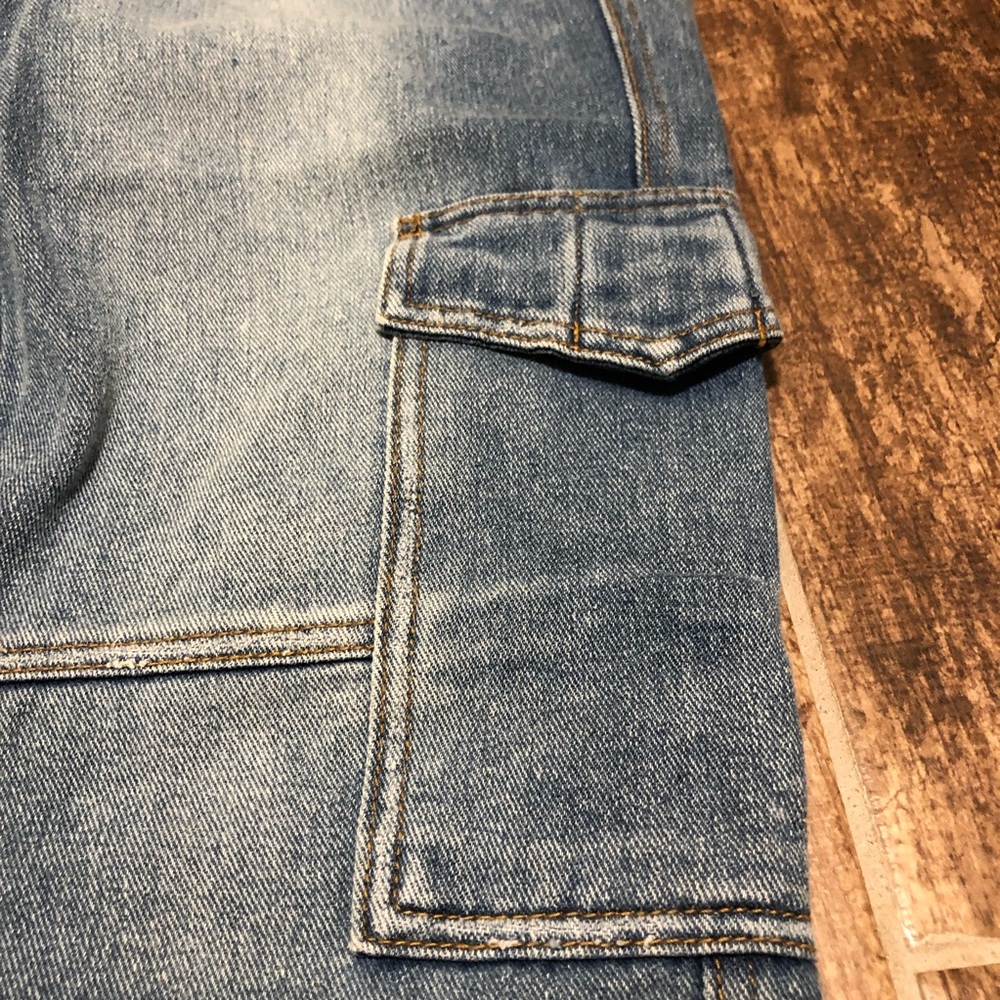 ROBERT RODRIGUEZ Crop Drop Crotch Cargo JEANS 26 Cropped Rustic - Picture 6 of 12